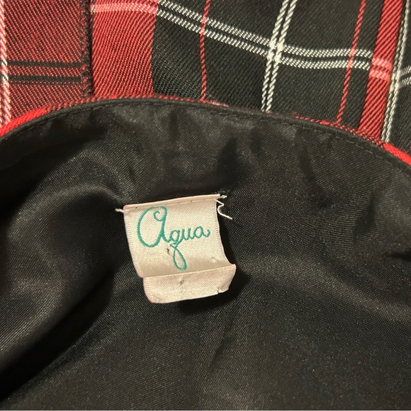 Aqua Plaid Spaghetti Strap Dress - Size Small - Picture 9 of 9